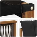 vidaXL Záhradná súprava gaučov 10 ks Prírodná a čierna