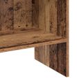 vidaXL Knižnica 2 úrovní 40 x 35 x 180 cm Kompozitné drevo Staré drevo