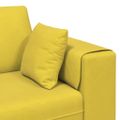 vidaXL Pohovka Žltá 250 x 77 x 76 cm Zamat