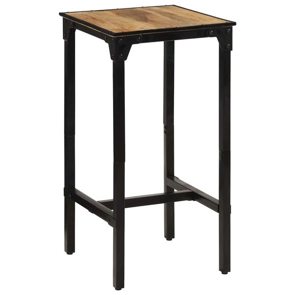 vidaXL Barový stôl 60x55x107 cm masívne surové mangovníkové drevo