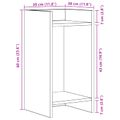 vidaXL Stojan na rastliny 2 ks Dub sonoma 30 x 30 x 60 cm