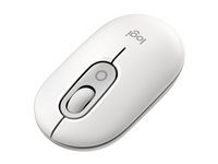 Myš - nastaviteľná emotikona - optická - 4 tlačidlá - bezdrôtová - Bluetooth 5.1 LE - belavá