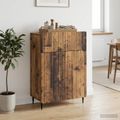 vidaXL Servírovacia skriňa Staré drevo 66 x 34,5 x 92 cm