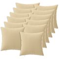 vidaXL Poťah na podložku 12 pcs HEERLEN Béžová 40 x 40 cm Polyester