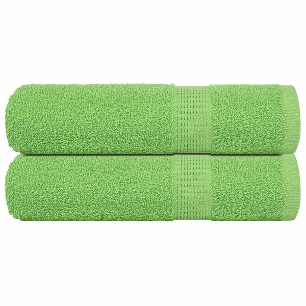 vidaXL Sprchové osušky FROGN 2 ks jablkovo zelené 70x140 cm 360 g/m²