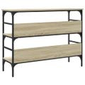 vidaXL Konzolový stolík dub sonoma 100x32x75 cm kompozitné drevo