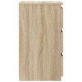 vidaXL Nočné stolíky 2 ks, dub sonoma 40x35x62,5 cm, kompozitné drevo