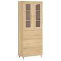 vidaXL Vysoká skrinka dub sonoma 69,5x34x180 cm spracované drevo
