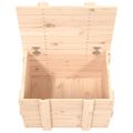 vidaXL Úložný box 58x40,5x42 cm masívna borovica