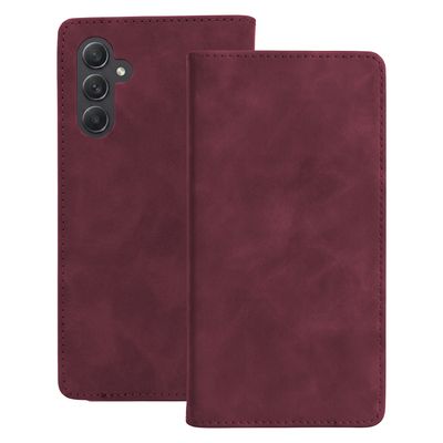 Smart Suede case for Samsung Galaxy A14 4G maroon