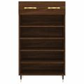 vidaXL Botník hnedý dub 60x35x105 cm kompozitné drevo