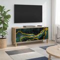 vidaXL TV skrinka WIJHE 102 x 33 x 50 cm Sonoma Kompozitné drevo