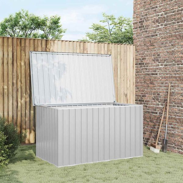 vidaXL Záhradný úložný box, sivý 171x99x93 cm