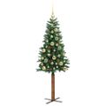 vidaXL Úzky vianočný stromček Zelená 150 cm