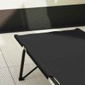 vidaXL Skladacia kempingová posteľ Čierna 206 x 76 x 74 cm