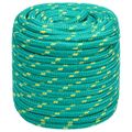 vidaXL Lodné lano zelené 16 mm 100 m polypropylén