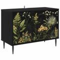 vidaXL TV skrinka RHENEN 69 x 33 x 50,5 cm Čierny dub Kompozitné drevo