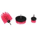 Sada kartáčov na vrtačku na čistenie auta CAR DETAILING DRILL BRUSH PINK 3, 3 ks SIXTOL