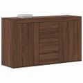 vidaXL Servírovacia skriňa Hnedý dub 120 x 36 x 69 cm Kompozitné drevo