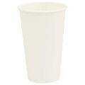 vidaXL Papierové šálky na kávu 1000 ks 16oz 400ml biela