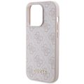 Obal Guess pre iPhone 15 Pro 6,1" GUHCP15LG4GFPI ružový HC PU 4G kovové logo