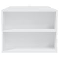 vidaXL Konferenčný stolík biely 102x55x42 cm kompozitné drevo