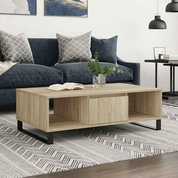 vidaXL Konferenčný stolík dub sonoma 104x60x35 cm kompozitné drevo
