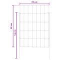 vidaXL Záhradný plot s kolíkmi 24 ks 35 x 50 cm Pozinkovaná oceľ