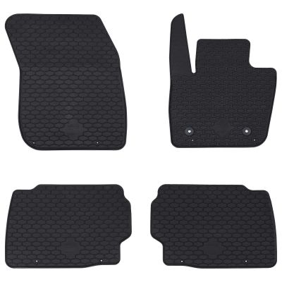 vidaXL Autokoberec 4 pcs Čierna Vhodné pre Ford MONDEO 2014- Guma
