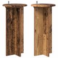 vidaXL Stojan na rastliny 2 ks Staré drevo 29,5 x 29,5 x 60 cm