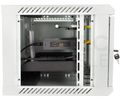 RACK skriňa závesná NEKU TS 19" 6U 350mm, sv. šedá, na samozostavenie