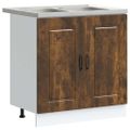 vidaXL Kuchynská skriňa Kalmar Dymová dub 80 x 46 x 81,5 cm
