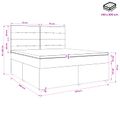 vidaXL Posteľ boxspring s matracom Ružová 140 x 200 cm Zamat