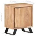vidaXL Nočný stolík 40x30x50 cm akáciový masív so živými hranami