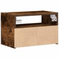 vidaXL Nástenný nočný stolík dymový dub 45x26x28,5 cm