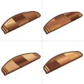 vidaXL Nášľapy na schody samolepiace 5 ks 65x21x4 cm hnedé