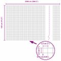 vidaXL Zvarený drôtený plot 2500 x 120 cm Sivá