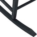 vidaXL Hojdacie kreslo Čierna 84 x 65 x 114 cm Živica