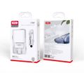 XO wall charger CE02D QC 3.0 18W 1x USB white + Lightning cable