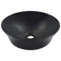 vidaXL Umývadlo čierne 41x12,5 cm keramické