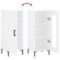 vidaXL Komoda biela 34,5x34x90 cm spracované drevo