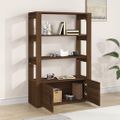 vidaXL Komoda hnedý dub 80x30x119,5 cm spracované drevo