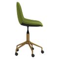 3086107 vidaXL Swivel Dining Chairs 6 pcs Light Green Velvet(3x333497)