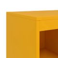 vidaXL Komoda horčicovožltá 100,5x39x107 cm oceľ