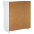 vidaXL Skrinka na topánky 73 x 38 x 87,5 cm Spracované drevo Biela