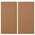 vidaXL Informačná nástenka 100 x 100 x 1,4 cm Borovicový masív Hnedá