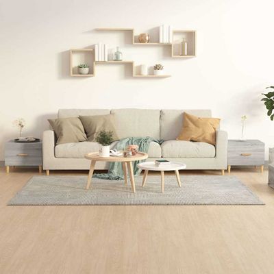 vidaXL Konferenčné stolíky 2ks sivé sonoma 50x50x40cm kompozitné drevo