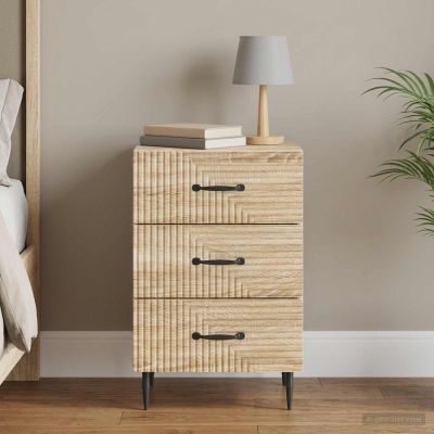 vidaXL Nočný stolík Dub sonoma 43 x 41 x 66,5 cm Kompozitné drevo