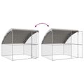 vidaXL Klietka pre sliepky 3 ks Strieborná 600 x 200 x 200 cm
