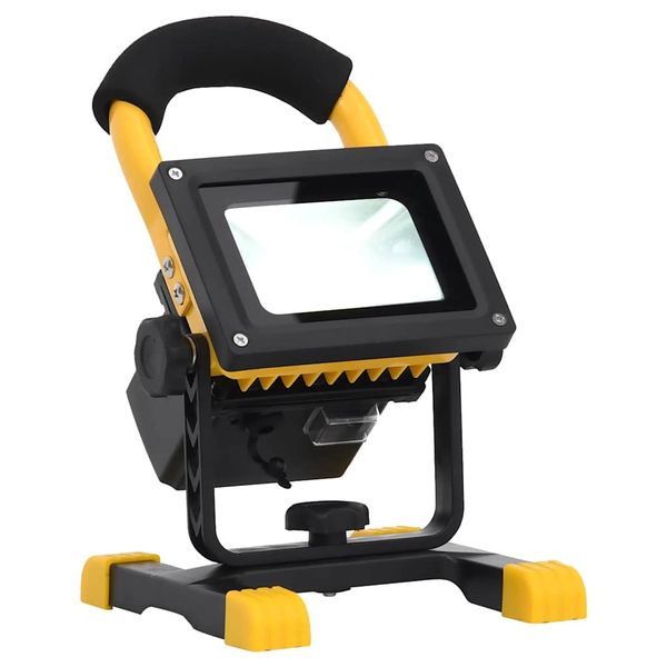 vidaXL Nabíjateľný LED reflektor s rukoväťou 20 W studené biele svetlo